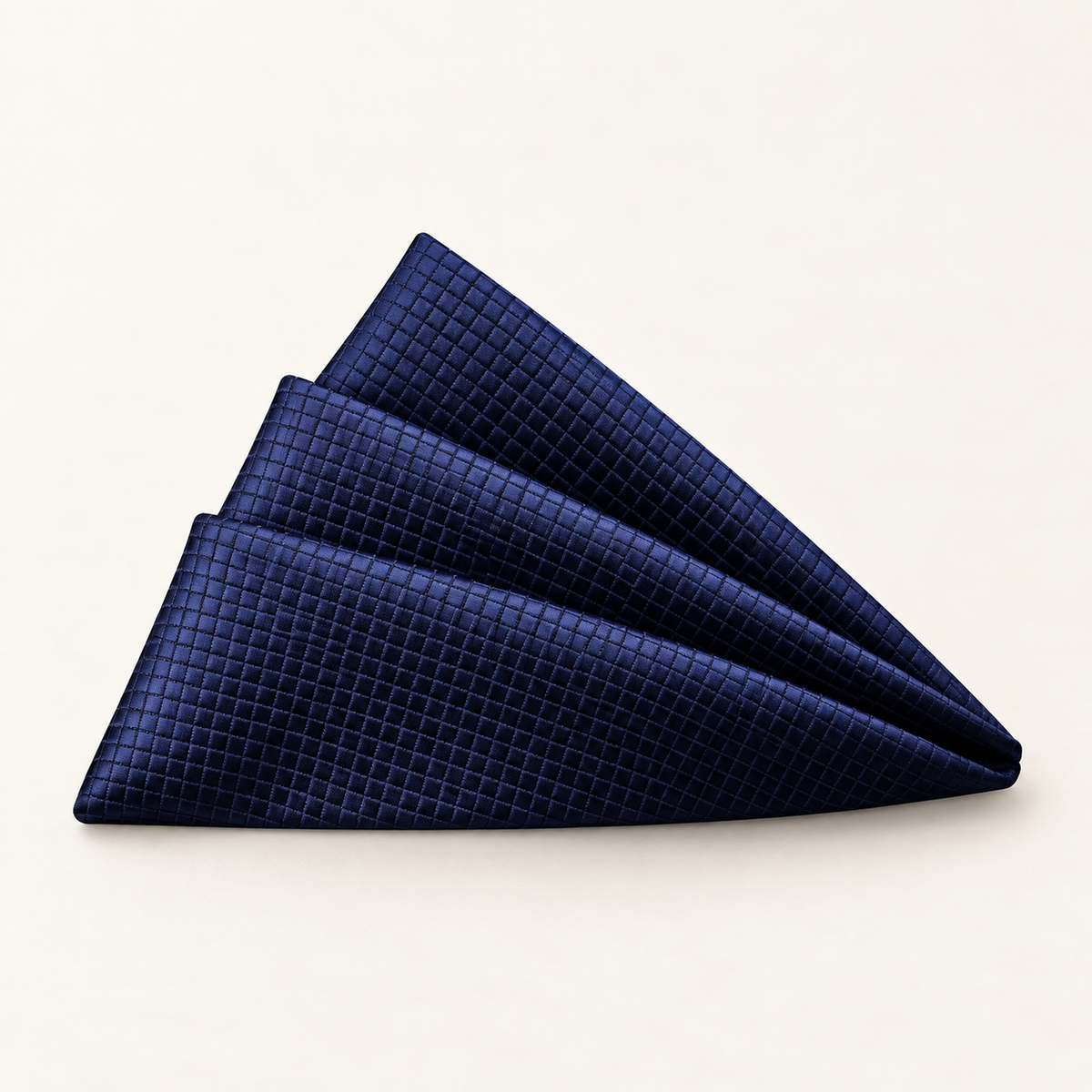 Navy Textured Pocket Square