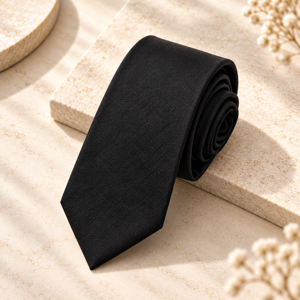 The Black Essential Tie