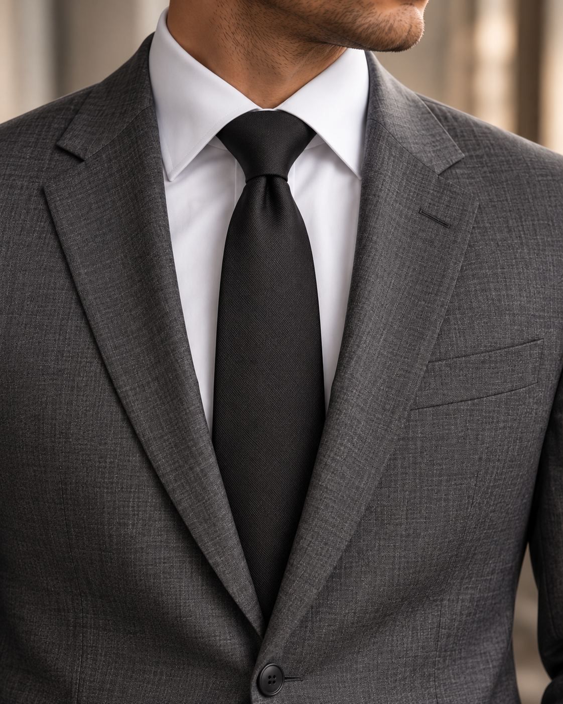 The Black Essential Tie