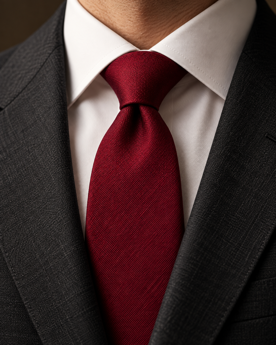 The Burgundy Essential Tie
